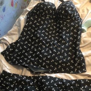 Anchor print tankini